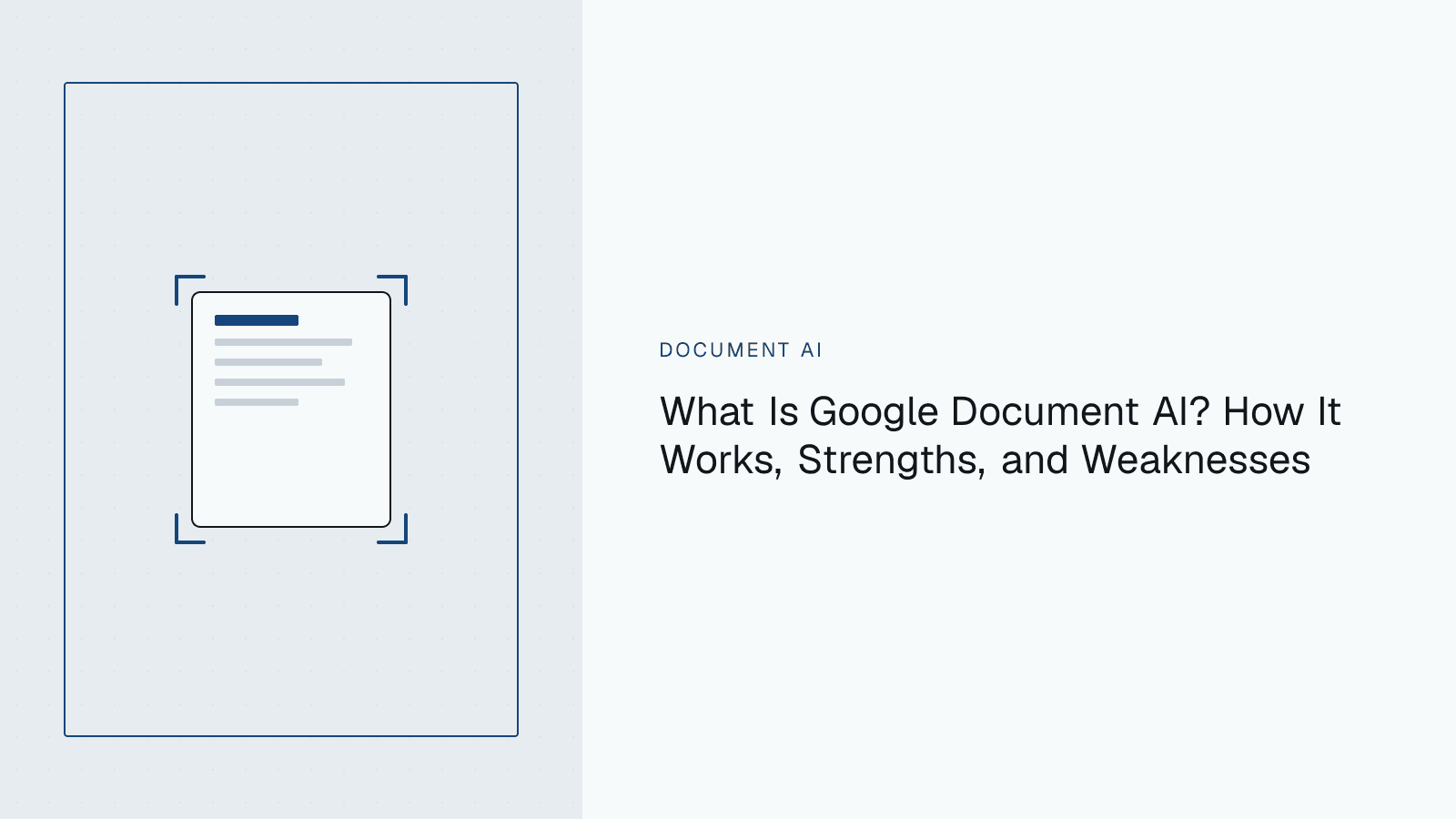 Diagram of a document passing through Google Document AI's OCR and processor pipeline